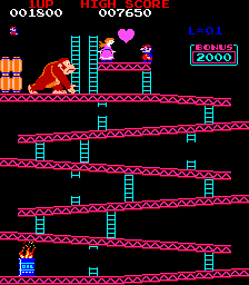 Donkey Kong juego arcade de recreativas en formato PORTABLE